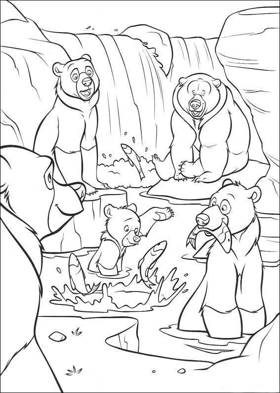 coloriage frere des ours le clan des ours